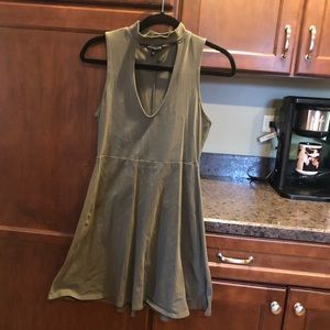 Express olive green dress
